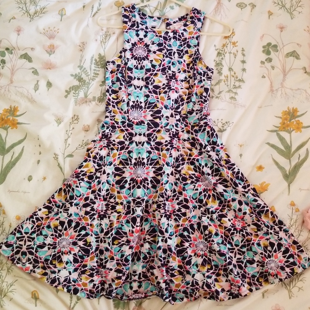 Cotton Stain Glass Mini Dress